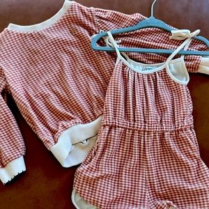 Emile et Ida romper and sweatshirt